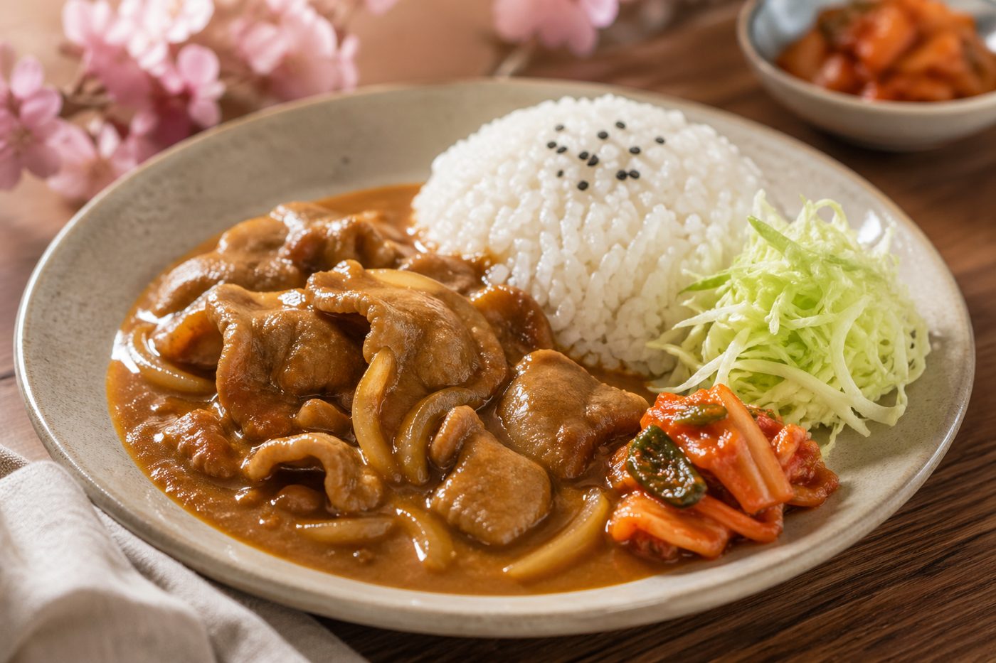 Japanese pork curry rice