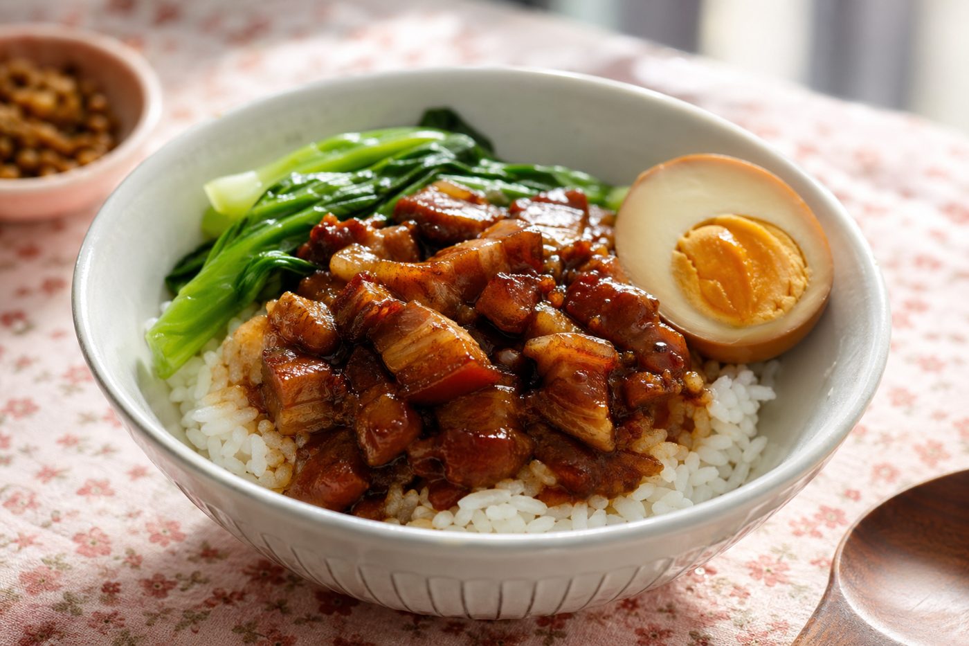 Lu rou fan braised pork rice bowl