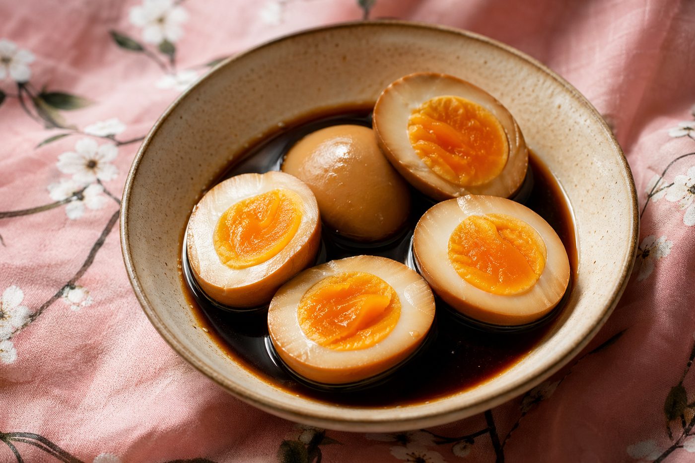 Soy marinated eggs